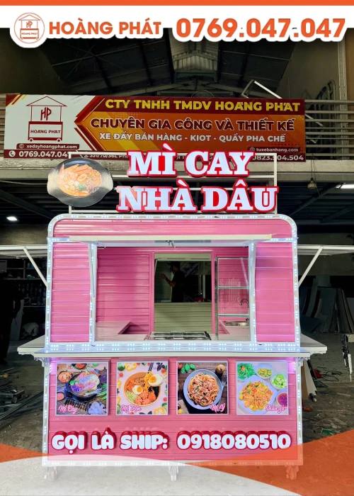 Kiot bán mì cay 2m x 1m5 x 2m K1266