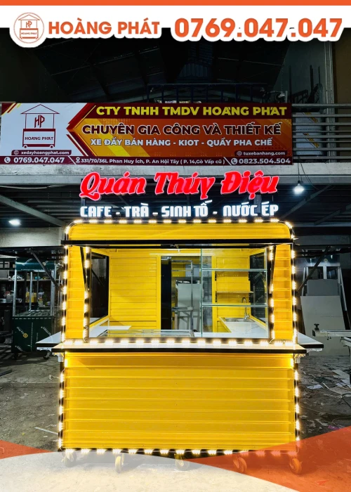 Kiot bán cafe di động 2m x 1m8 x 2m K1122