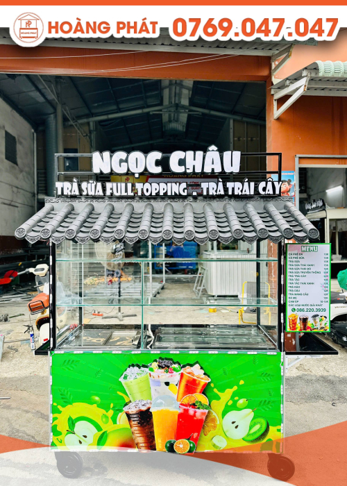 Xe trà sữa 1m6 x 60 x 2m XTS992