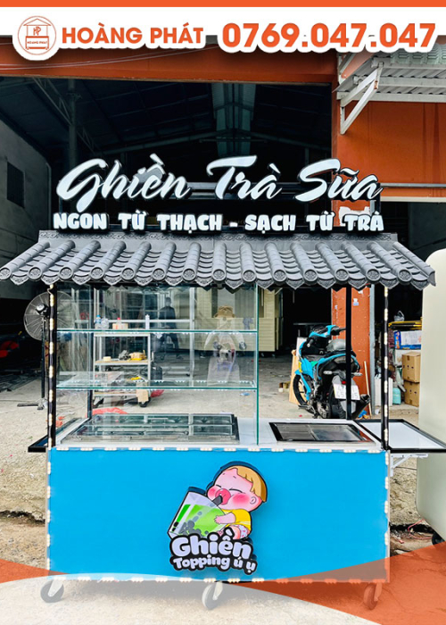 Xe trà sữa thơm ngon 1m8 x 60 x 2m XTS677