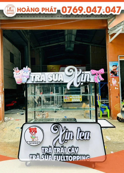 Xe trà sữa 1m5 x 60 x 2m XTS989