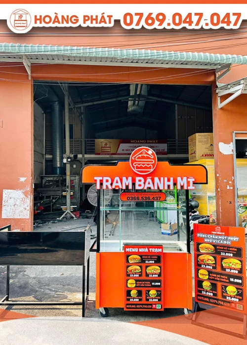 Xe bánh mì 1m2 x 60 x 2m XBM905
