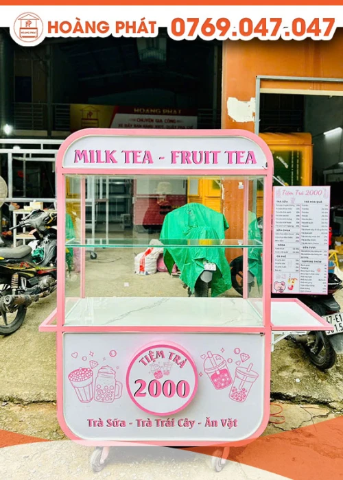 Xe trà sữa 1m2 x 60 x 2m XTS741