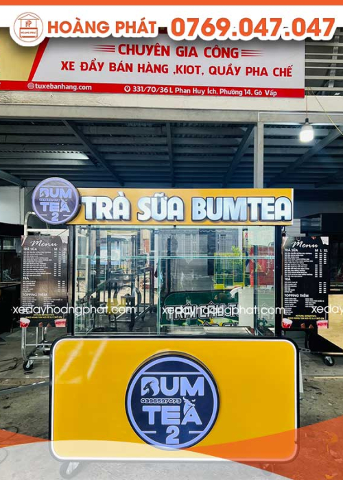 Xe Trà Sữa 1m4 x 60 x 2m XTS220