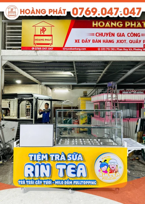 Xe trà sữa 2m x 60 x 2m XTS986