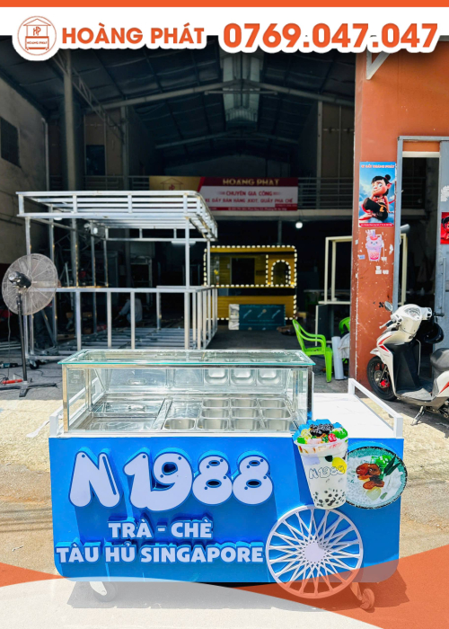 Xe bán tàu hủ 1m6 x 60 x 2m XBH955