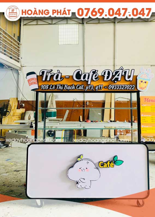 Xe Bán Trà, Cafe 1m6 x 60 x 2m X192