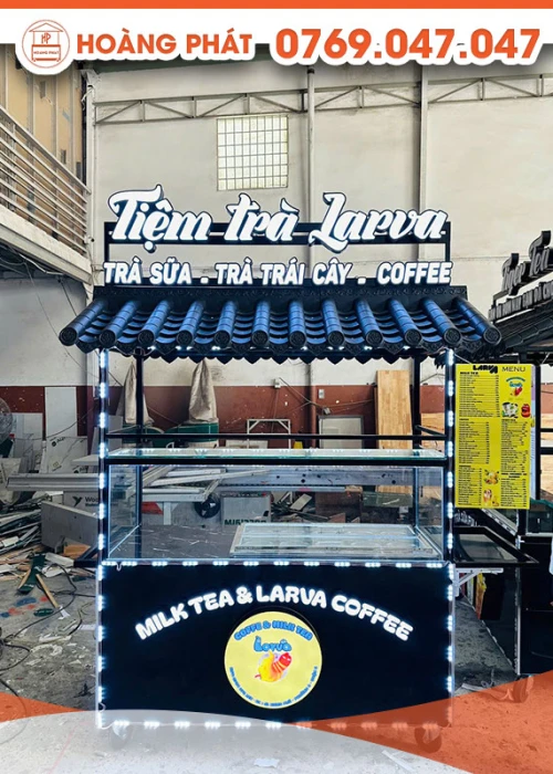 Xe trà sữa, trà trái cây 1m4 x 60 x 2m XTS728