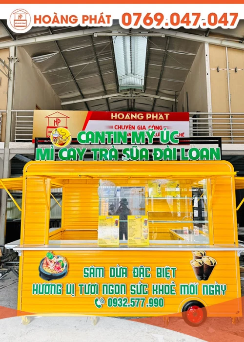 Kiot bán mì cay, trà sữa 3m x 2m2 x 2m K623