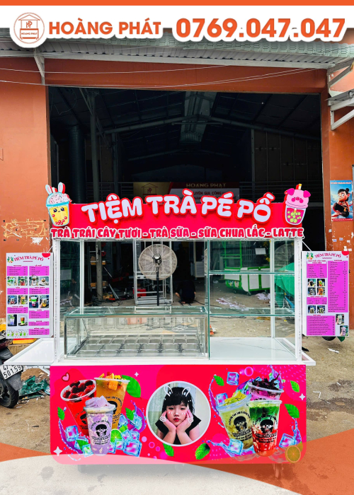 Xe trà sữa 1m8 x 60 x 2m XTS954