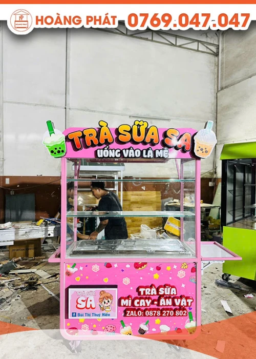 Xe trà sữa 1m2 x 60 x 2m XTS740