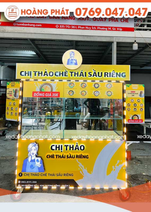 Xe Chè Thái 1m8 x 60 x 2m XBH177