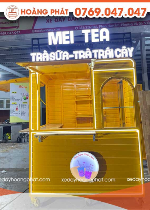 Kiot Bán Hàng Trà Sữa 1m-1m8 x 60 x 2m K112