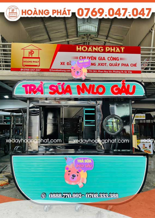 Kiot Trà Sữa 2m5 x 2m x 2m XCF172