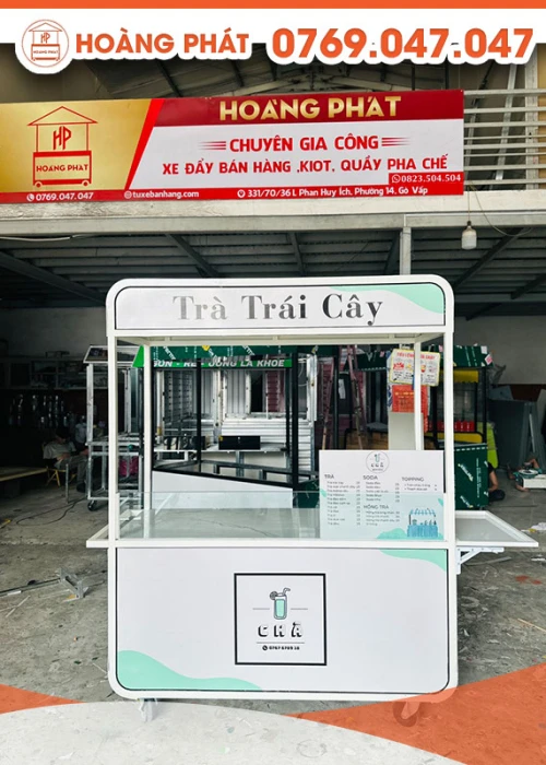 Xe trà trái cây 1m5 x 60 x 2m XBH608