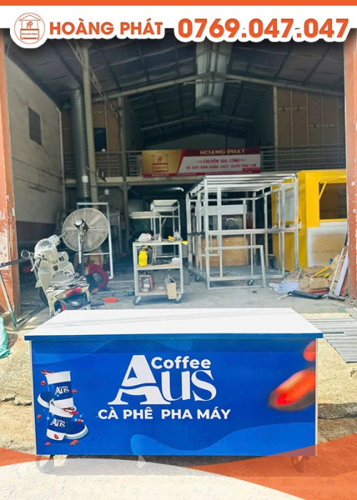 Xe cà phê pha máy 1m6 x 60 x 2m XCF729