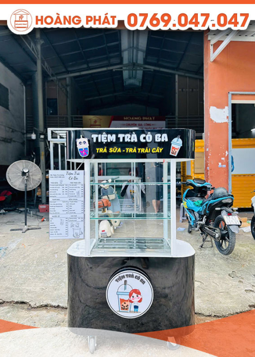Xe bán hàng 1m2 x 60 x 2m XBH792