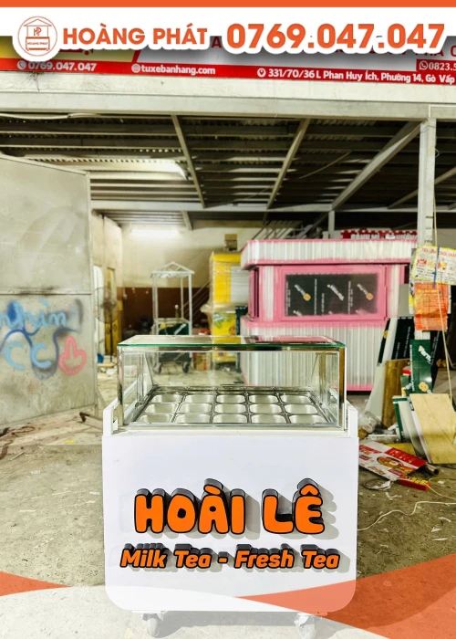 Xe trà sữa 1m x 60 x 2m XTS984