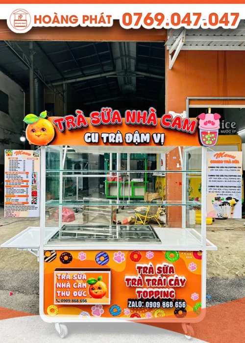 Xe trà sữa 1m5 x 60 x 2m XTS848