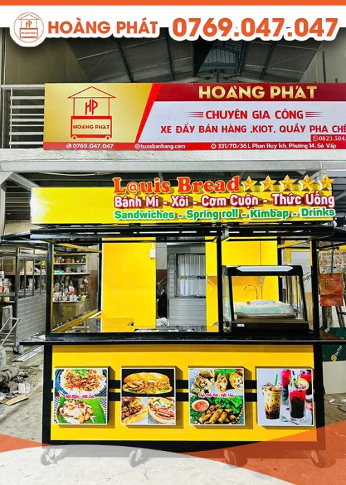Kiot bán đồ ăn ngon 2m6 x 2m x 2m K761