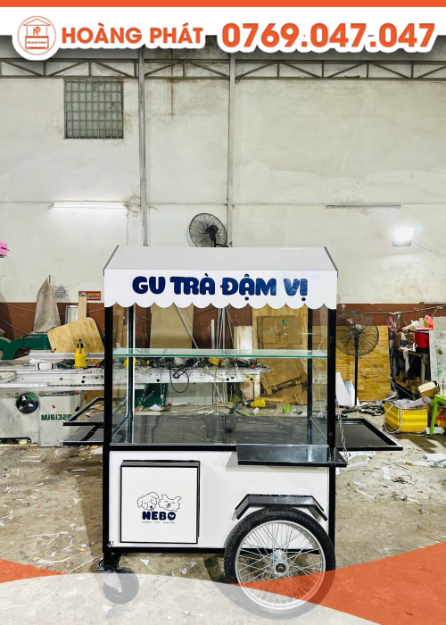 Xe bán trà 1m2 x 60 x 2m XBH952