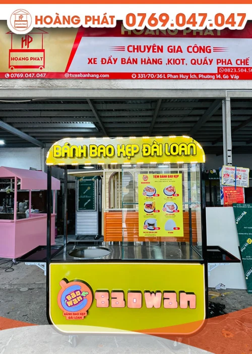 Xe bánh bao kẹp Đài Loan 1m5 x 60 x 2m XBH609