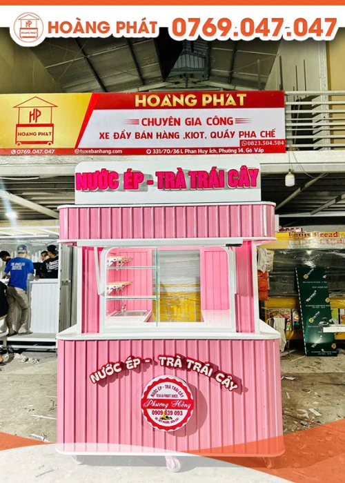Kiot bán nước ép 1m8 x 1m6 x 2m K927