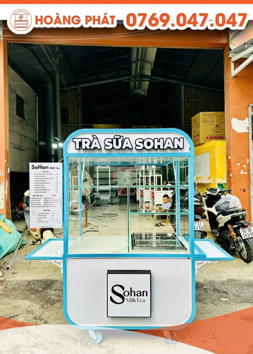 Xe trà sữa hàn quốc 1m2 x 60 x 2m XTS908