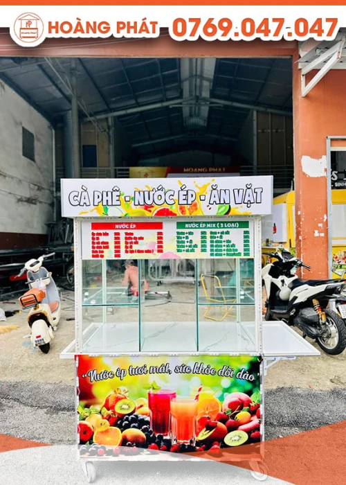 Xe cà phê 1m2 x 60 x 2m XCF821