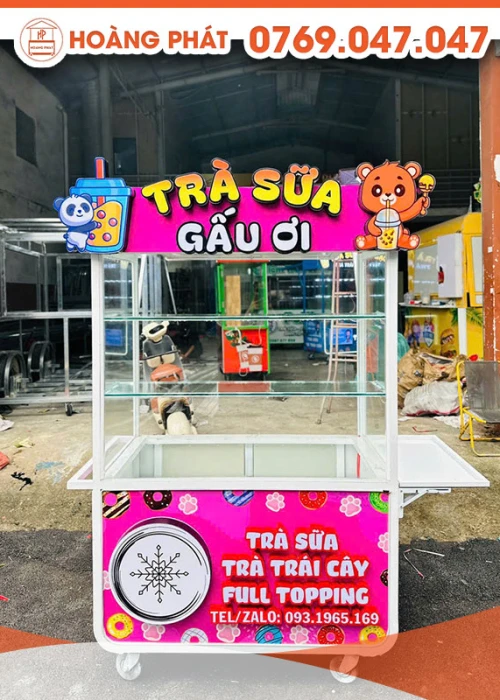 Xe trà sữa 1m2 x 60 x 2m XTS849