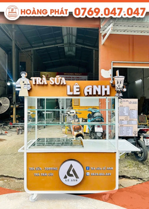 Xe trà sữa 1m5 x 60 x 2m XTS763