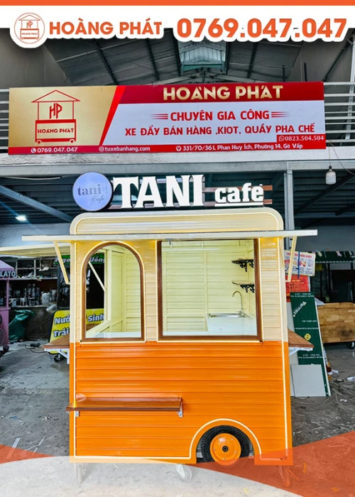 Kiot bán cà phê thơm ngon 1m7 x 1m9 x 2m K610