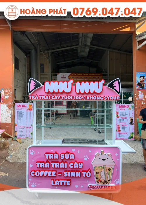 Xe trà sữa 1m4 x 60 x 2m XTS1343