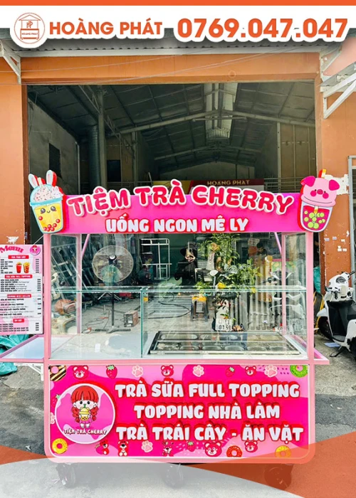 Xe trà sữa 1m8 x 60 x 2m XTS889