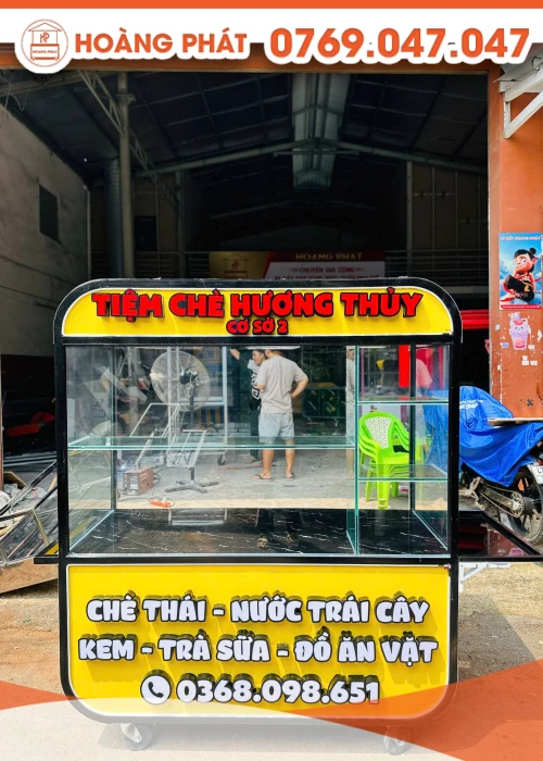 Xe bán chè 1m6 x 60 x 2m XBH985