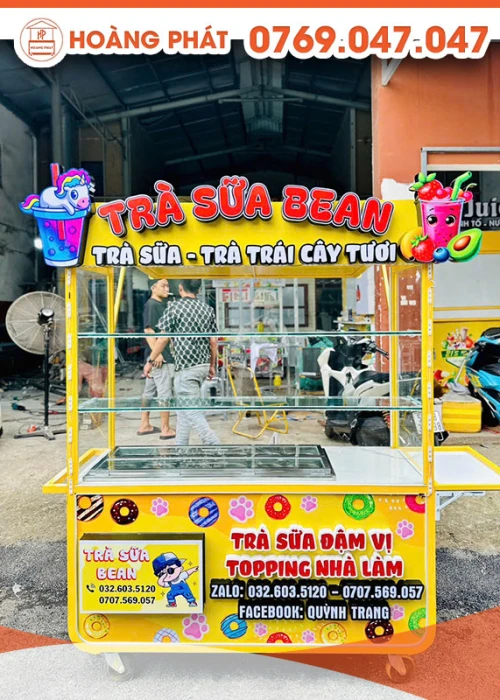 Xe trà sữa 1m5 x 60 x 2m XTS822