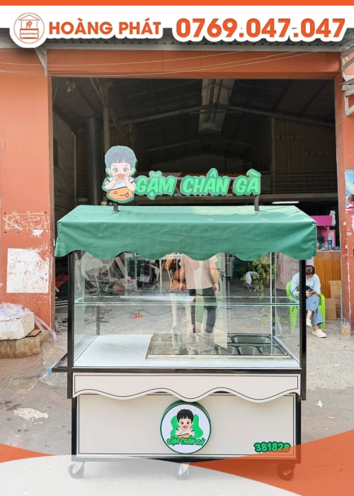 Xe bán hàng 1m6 x 60 x 2m XBH1226