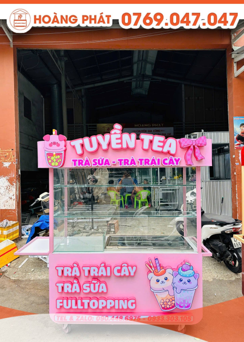 Xe trà sữa 1m5 x 60 x 2m XTS951