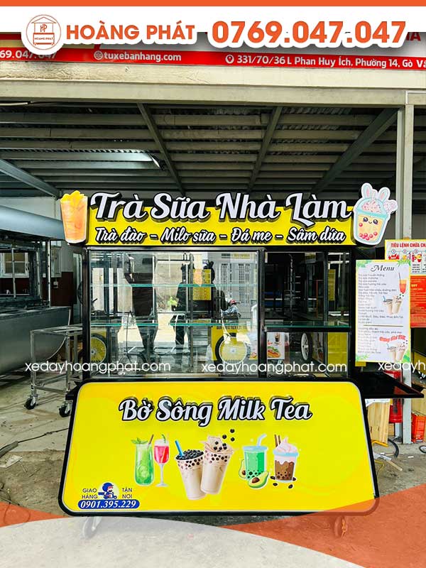 Xe Trà Sữa Nhà Làm 1m-1m8 x 60 x 2m XTS173