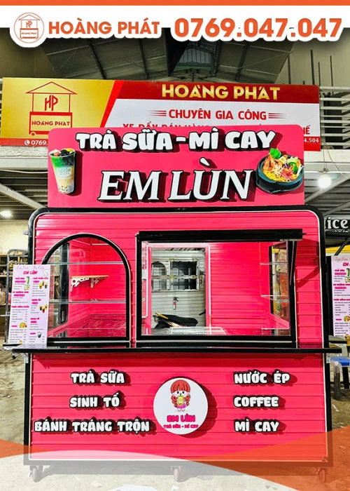 Kiot trà sữa, mì cay 2m3 x 1m7 x 2m K765