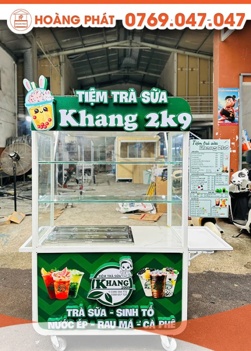 Xe trà sữa 1m2 x 60 x 2m XTS869