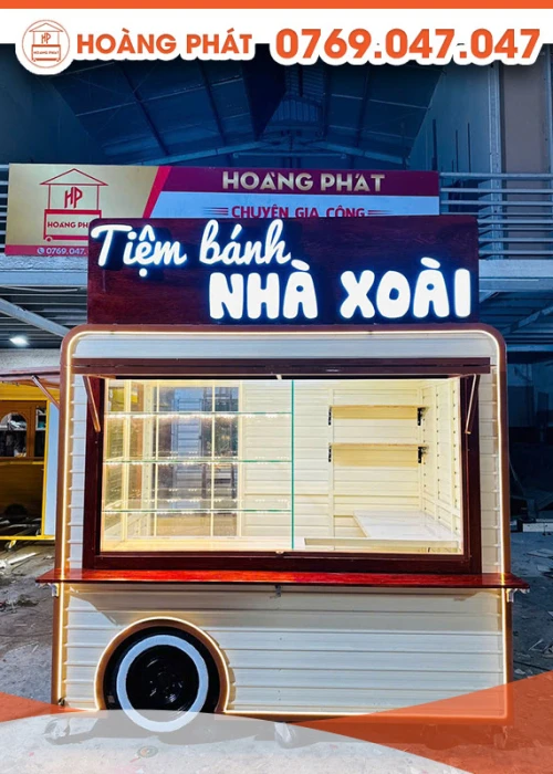 Kiot bán bánh 2m3 x 1m7 x 2m K824