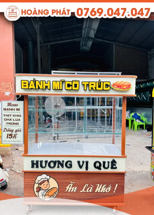 Xe bánh mì 1m5 x 60 x 2m XBM1023