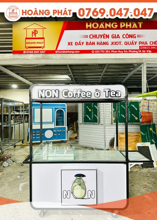 Xe cà phê 1m4 x 60 x 2m XCF668