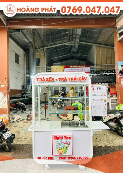 Xe trà sữa 1m2 x 60 x 2m XTS982
