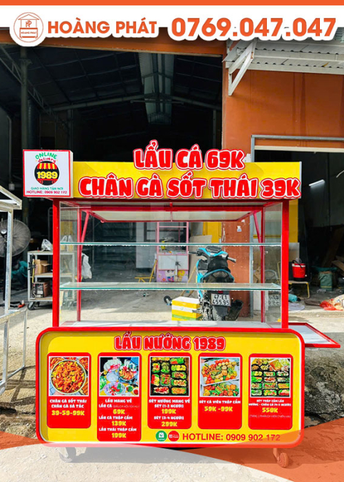 Xe lẩu cá 69K 1m6 x 60 x 2m XBH733