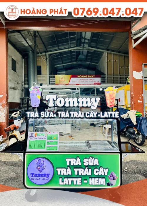 Xe trà sữa 1m6 x 60 x 2m XTS825
