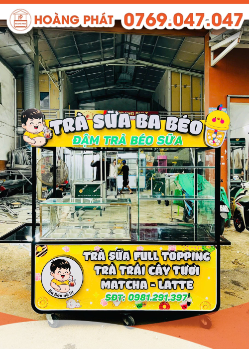 Xe trà sữa 1m8 x 60 x 2m XTS1018