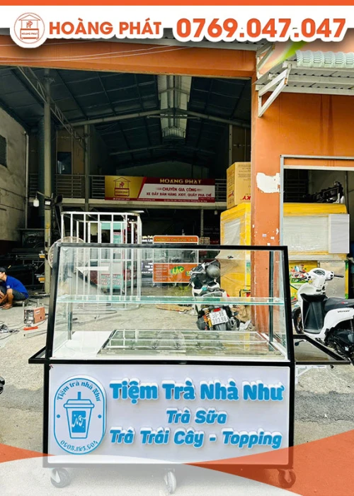 Xe trà sữa đơn giản 1m6 x 60 x 2m XTS885