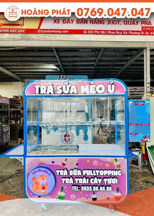 Xe trà sữa 1m6 x 60 x 2m XTS826